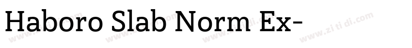 Haboro Slab Norm Ex字体转换